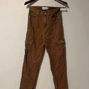 Vintage Brown Cargo Pants – Relaxed Fit Utility Style